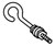Day-Brite FL-117 Hook w/Two Washers & Two Nuts