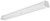Day-Brite LBX55L840-UNV-DA-LVR4 4', 5,500 Nominal Delivered Lumens, 4000K, 80 CRI, Double Asymmetric Distribution, White Louver