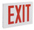 Chloride SXLRW NYC Approved, Die Formed Steel LED Exit, AC only, 8 inch letters, Red, Universal