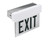 Chloride WGLOLEDXWRWS Chicago Approved Edge-Glo Exit LED, Recessed Wall MountNicad Battery Only, WGLO LED Series