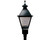 Hadco VX651-16-G3-V-1-2SH-730 Baltimore LED Post Top Small (VX651) 16 LED, 1050mA, 3000K, Vertical Ribbed Panels, Type II with House Side Shield - 68 lm/W