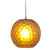  JESCO-QAP409 Jesco Lighting QAP409 Hand-blown Chiseled Frosted Spherical Glass Pendant