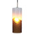  JESCO-PD414 Jesco Lighting PD414 Hand-blown Faceted Cased Frosted Glass with White Accent Pendant