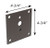 Wall mount plate bronze 4-3/4 | ACC-WM1 | Westgate | Westgate at lightingandsupplies.com