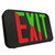 Westgate XTU-RG-EM-BK Compact Modern Univ. Exit Sign Bi-Color Red/Grn, Default To Red, 120/277V, Black | Westgate at lightingandsupplies.com