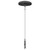 Westgate SCL-CS1M-6FT-BK Adj. 6Ft 1/16In Single Susp. Set 2In Mini Canopy, Keyhole End, Non-Power Side, Black | Westgate at lightingandsupplies.com