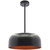 Westgate LCFP-MCT5-BG 24In Integrated LED Pan Pendant 6Ft Adj. Rod Down 40W 2800Lm C90 5CCT Bk/Gld | Westgate at lightingandsupplies.com