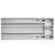 Westgate Lighting SCX6-8FT-80-120W-MCTP-LUV-WH LED 6" Superior Architectural Seamless Indirect Linear Lights with White Louver Lens, 80W/100W/120W, 3000K/3500K/4000K/5000K