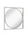 Majestic Mirror & Frame 3363-B Brushed Stainless Decorative Framed Mirror 36_36