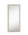 Majestic Mirror & Frame 3356-B White With Rotten Stone Decorative Framed Mirror 35X75