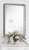 Majestic Mirror & Frame 3218-B Silver Leaf with Black Accents Decorative Framed Mirror 30 X 40