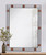 Majestic Mirror & Frame 3207-B Black with Bronze Accents Decorative Framed Mirror 30 X 40