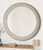 Majestic Mirror & Frame 3193-B Gold Leaf with White Wash Decorative Framed Mirror 40" Diameter