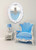 Majestic Mirror & Frame 2815-P White with Highlights Decorative Framed Mirrors & Art 30 X 40