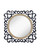 Majestic Mirror & Frame 2803-P Pewter and Natural Closeout 33 X 33