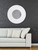 Majestic Mirror & Frame 2370-P White Lacquer DIA 48" Decorative Framed Mirrors & Art Wood