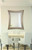 Majestic Mirror & Frame 1233-P SILVER CONTEMP Overall size 39 X 48 Decorative Framed Mirrors & Art Urethane