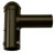 Endeavor Lighting ENPTSB1SZ Single Pole Tenon Spoke Bracket