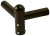 Endeavor Lighting ENPTSB290SZ Pole Tenon Spoke Twin Bracket 90 Degree Arms