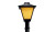 Endeavor Lighting ENHR20 AMBER w/LumaLens AmberLED Stella Post Top Lantern w/LumaLens