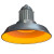 Endeavor Lighting ENVB53Q STRAIGHT TURTLE AmberLED LEDicated Comet Vaporproof-Straight Shade - Turtle Safe