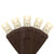 Wintergreen Corporation 69403 50 5mm Warm White LED Christmas Lights, Brown Wire, 6" Spacing
