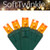 Wintergreen Corporation 78785 50 5mm Amber SoftTwinkle TM LED Christmas Lights, Green Wire, 4" Spacing