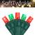 Wintergreen Corporation 79591 50 5mm Red, Green SoftTwinkle TM LED Christmas Lights, Green Wire, 4" Spacing