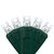 WGC-20298 - 5mm Cool White LED Christmas Lights, 70 Lights, 24', Green Wire, 4" Spacing - Wintergreen Corporation