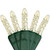 WGC-20335 - M5 Warm White LED Lights, 70 Lights, 24', Green Wire, 4" Spacing - Wintergreen Corporation