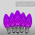 Wintergreen Corporation 72630 C7 Purple OptiCore LED Bulbs