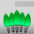Wintergreen Corporation 73947 C7 Opaque Green OptiCore LED Bulbs