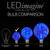 WGC-79474 - G50 Blue LEDimagine Fairy Light Bulbs, E17 Intermediate Base, 5-Pack - Wintergreen Corporation