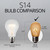 WGC-80639 - S14 Warm White LED FlexFilament Shatterproof Bulbs, 5-Pack - Wintergreen Corporation