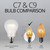 WGC-80647 - C7 Warm White LED FlexFilament Transparent Shatterproof Bulbs, 5-Pack - Wintergreen Corporation