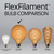 WGC-76017 - G125 Warm White LED FlexFilament Transparent Glass Globe Light Edison Bulbs - Wintergreen Corporation