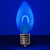 Wintergreen Corporation 80632 C9 Transparent Shatterproof Blue FlexFilament LED Bulbs