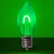 WGC-80635 - C9 Green LED FlexFilament Transparent Shatterproof Bulbs, 5-Pack - Wintergreen Corporation