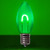 Wintergreen Corporation 80635 C9 Transparent Shatterproof Green FlexFilament LED Bulbs