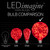 WGC-78464 - G125 Red LEDimagine Fairy Light Bulbs - Wintergreen Corporation