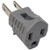 Wintergreen Corporation 18179 3-to-2 Grounding Plug, Grey