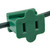 WGC-73473 - Green Polarized Inline Zip Plug, SPT1, 5-Pack - Wintergreen Corporation