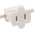 WGC-73482 - White Polarized Inline Zip Plug, SPT2, 5-Pack - Wintergreen Corporation
