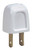 WGC-19653 - White Polarized Male Plug, SPT1 - Wintergreen Corporation