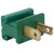 WGC-67083 - Green Polarized Male Zip Plug, SPT1, 5-Pack - Wintergreen Corporation
