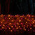 WGC-76397 - 4'x6' Mini Purple/Orange Incandescent Christmas Net Lights, 150 Lights, Black Wire - Wintergreen Corporation