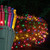 WGC-18765 - 4'x8' Mini Multicolor Incandescent Christmas Net Lights, 200 Lights, Green Wire - Wintergreen Corporation
