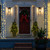WGC-81247 - 21"x31" 5mm Warm White LED StretchNet Pro Christmas Column Wrap Lights, 70 Lights, White Wire - Wintergreen Corporation