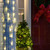 WGC-81247 - 21"x31" 5mm Warm White LED StretchNet Pro Christmas Column Wrap Lights, 70 Lights, White Wire - Wintergreen Corporation