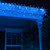 WGC-15240 - Mini Blue Incandescent Icicle Lights, 150 Lights, 8.5', White Wire, 3" Spacing - Wintergreen Corporation